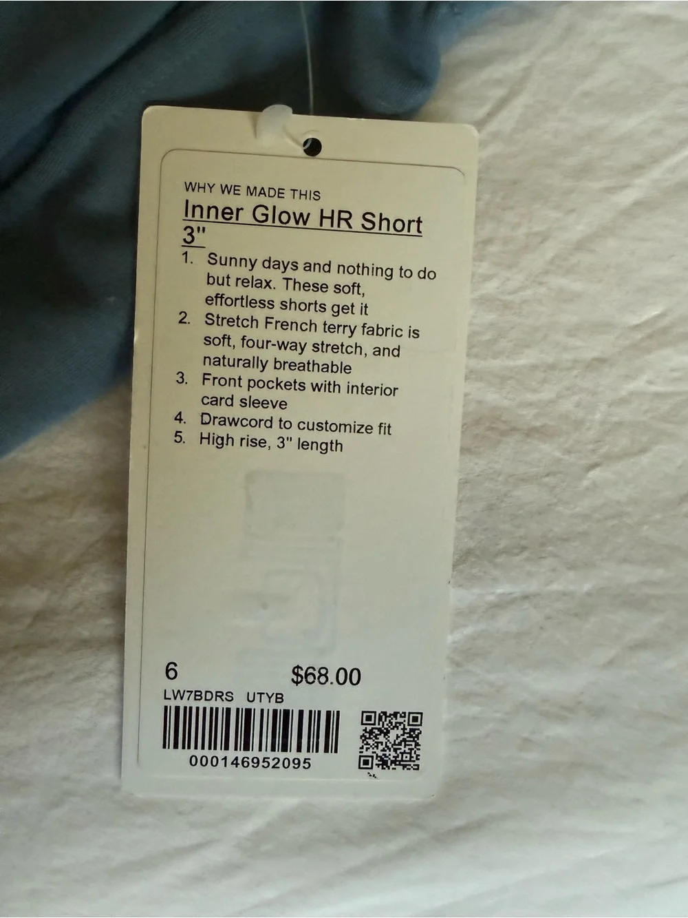 NWT Lululemon Inner Glow HR Shorts